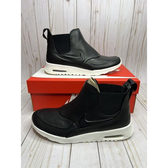 Nike Air Max Thea Mid Black Sail Womens Size Chelsea Sneaker